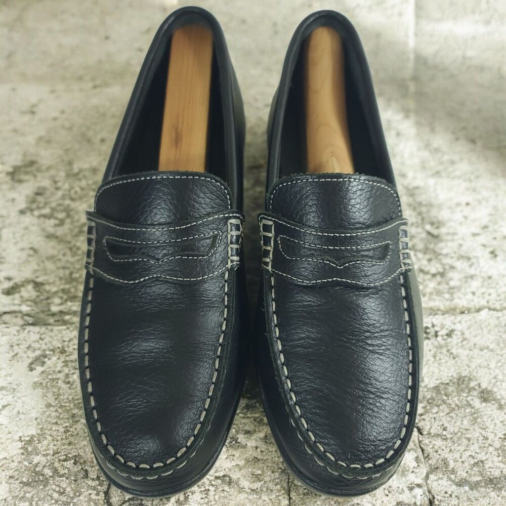 Footjoy Club Penny Loafer Men's 7 M Black Leather Casual Slip On Shoes 79047 EUC